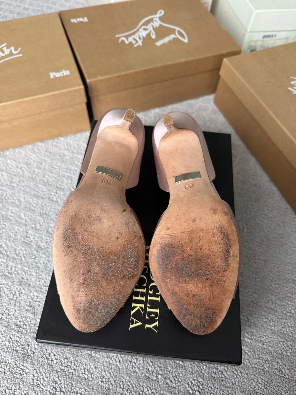 Badgley Mischka Pink Heels size 8